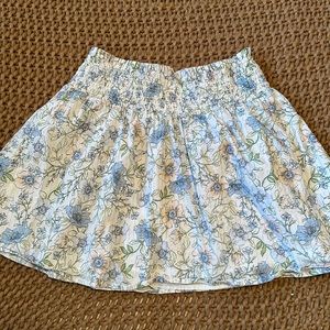 J Crew girls cotton floral skirt
